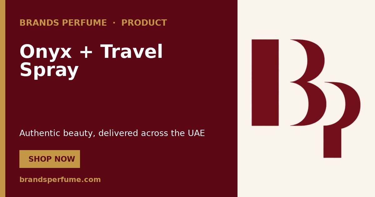 Signature Onyx + Travel Spray 100 ml | Brands Perfume