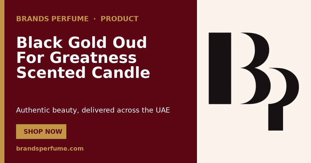 Black Gold Oud For Greatness Scented Candle by Initio Parfums Prives 3