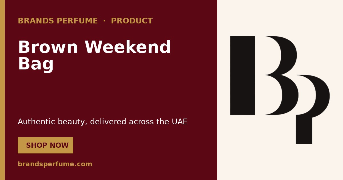 Brown Weekend Bag by Carolina Herrera 1 piece | Buy Online United Arab
