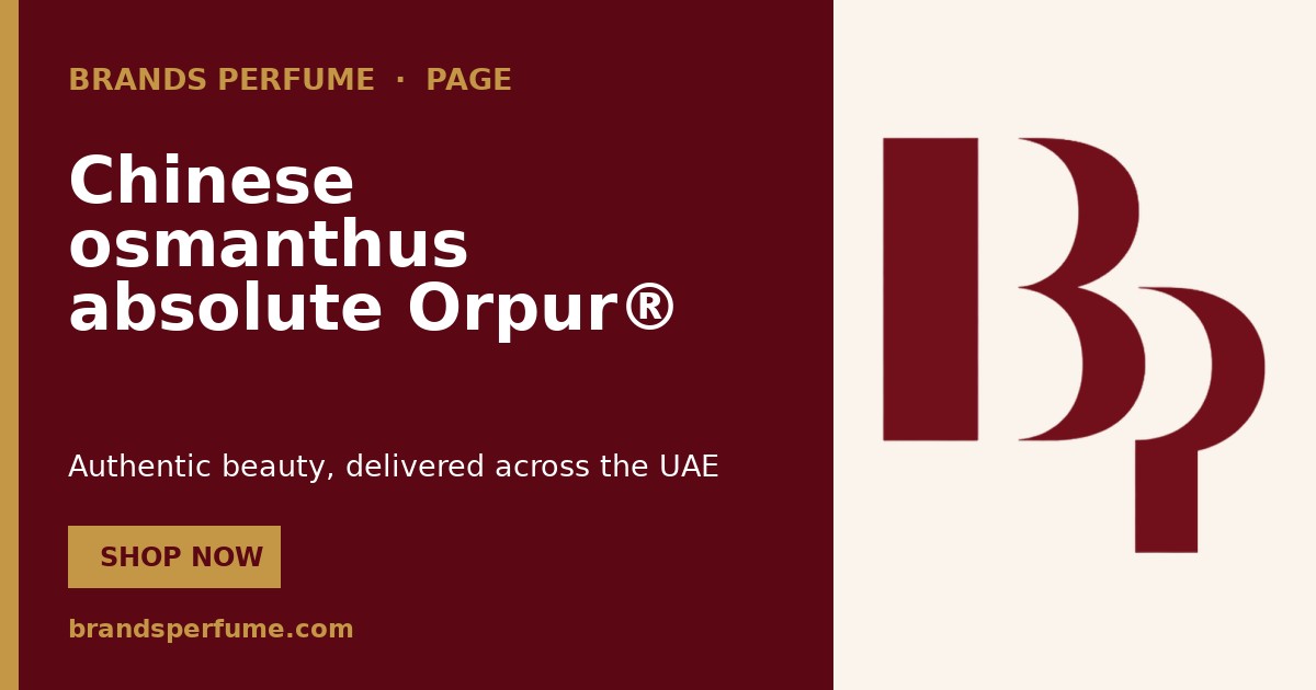 Chinese osmanthus absolute Orpur® Fragrance Note | Brands…