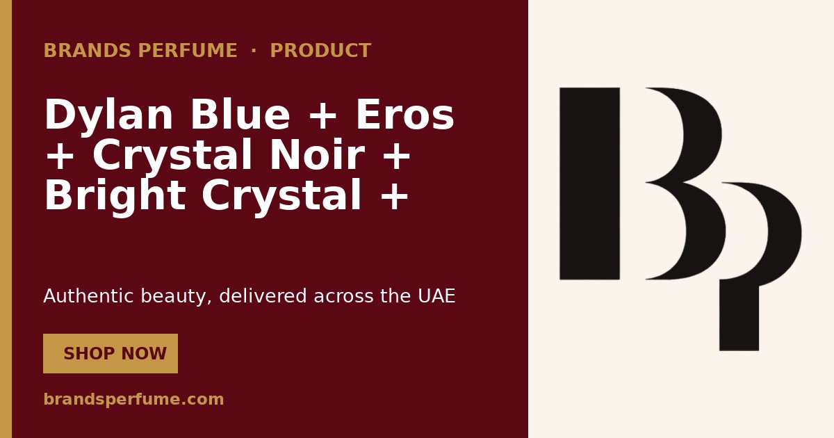 Versace Dylan Blue + Eros + Crystal Noir + Bright Crystal…