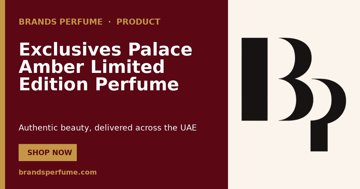 Thameen Exclusives Palace Amber Limited Edition Perfume O…