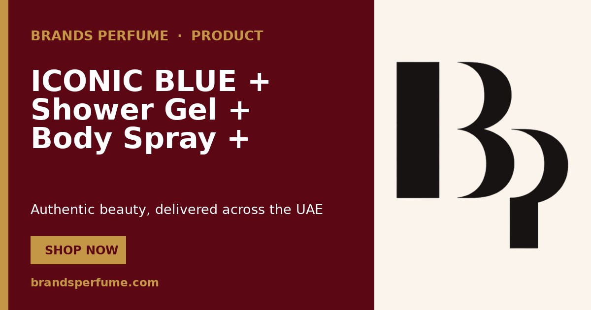 ICONIC BLUE + Shower Gel + Body Spray + POUCH by Guess Ea…