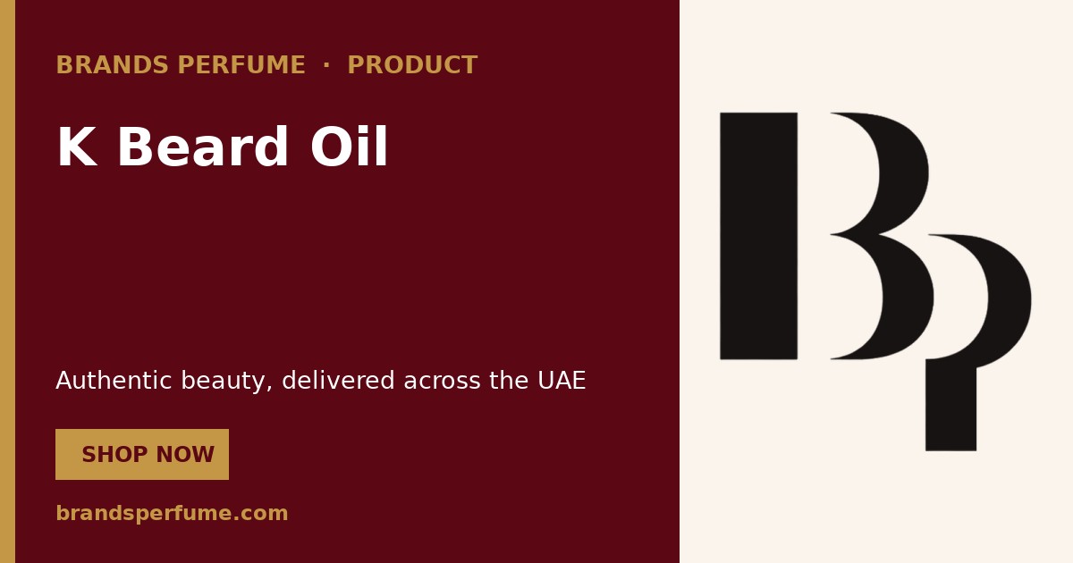 K Beard Oil by Dolce & Gabbana 25 ml | Buy Online United Arab Emirates