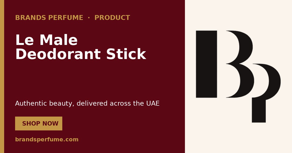 Le Male Deodorant Stick by Jean Paul Gaultier 75 ml | UAE