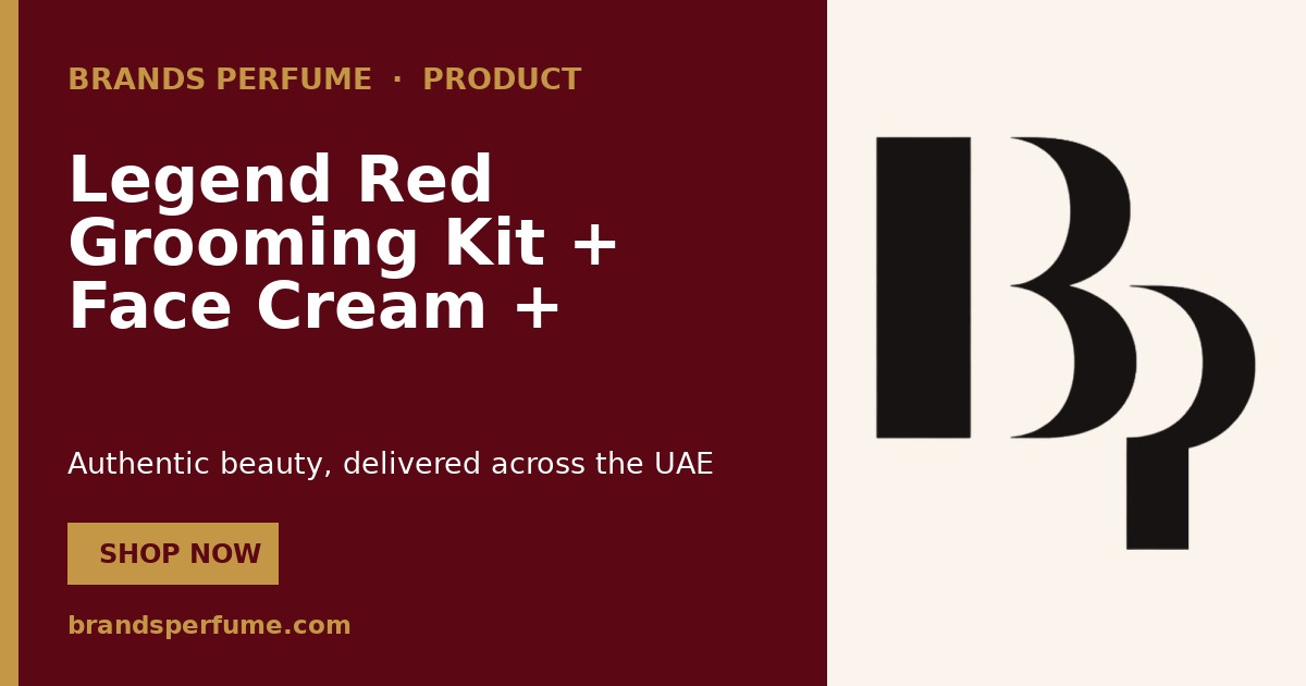 Mont Blanc Legend Red Grooming Kit + Face Cream + Cleansi…