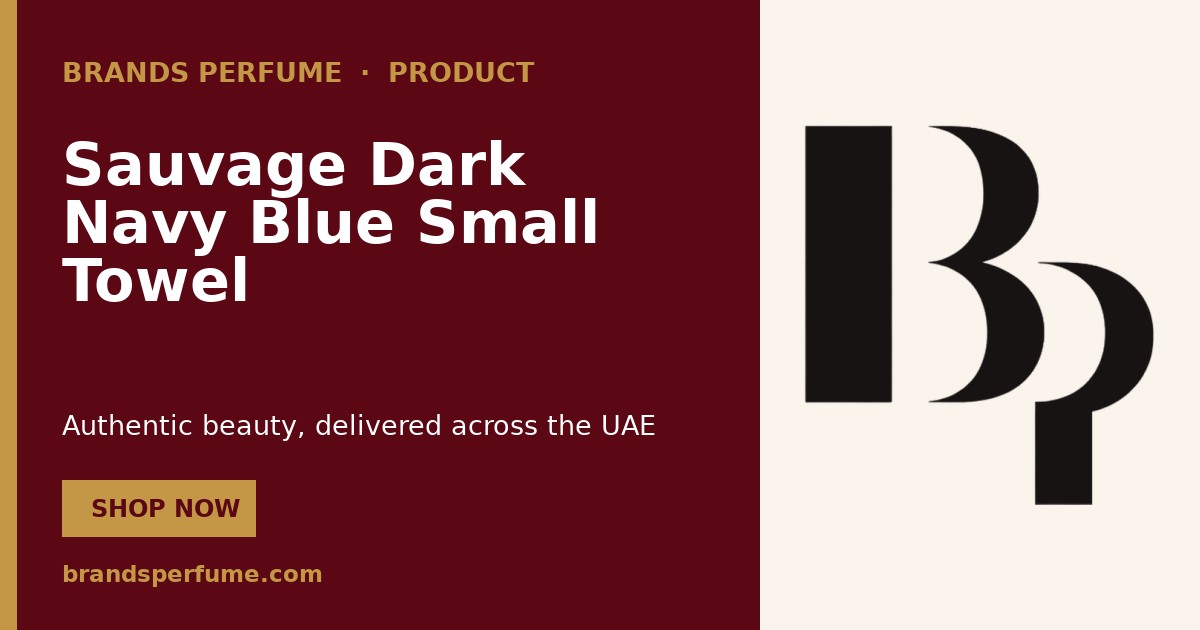 Sauvage Dark Navy Blue Small Towel by Christian Dior 1 piece | Buy Onl