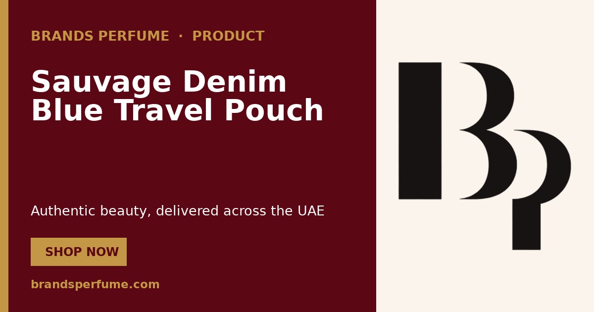 Sauvage Denim Blue Travel Pouch by Christian Dior 1 piece | Buy Online