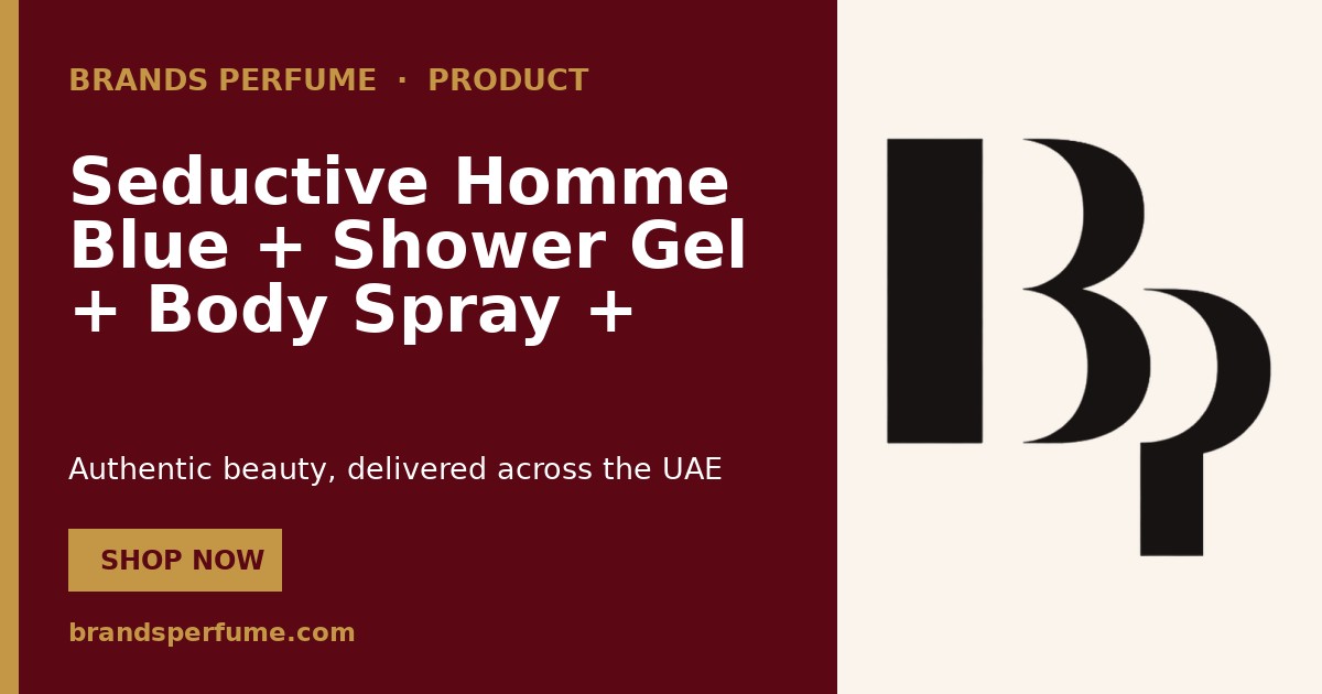 Seductive Homme Blue + Shower Gel + Body Spray + Pouch by…