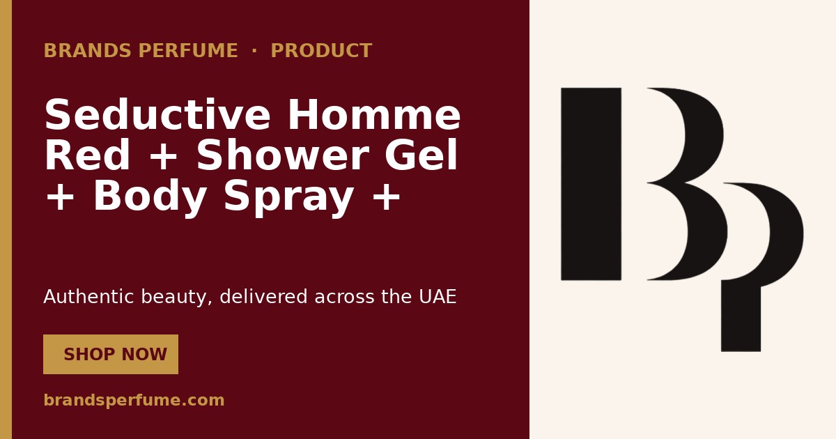 Seductive Homme Red + Shower Gel + Body Spray + Pouch by…