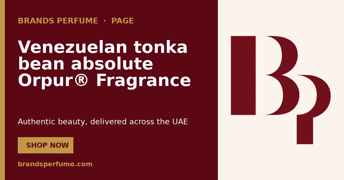 Venezuelan tonka bean absolute Orpur® Fragrance Note | Br…