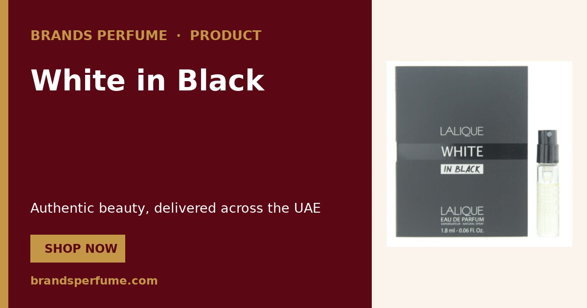 White in Black by Lalique 1.8 ml | Buy Online United Arab Emirates