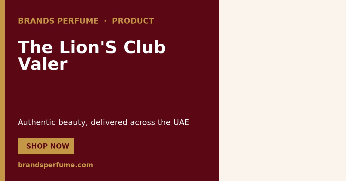 The Lion'S Club Valer by Armaf 100 ml | Buy Online United Arab Emirate
