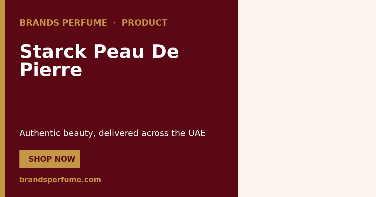 Starck Peau De Pierre by Starck Paris 90 ml | Buy Online United Arab E
