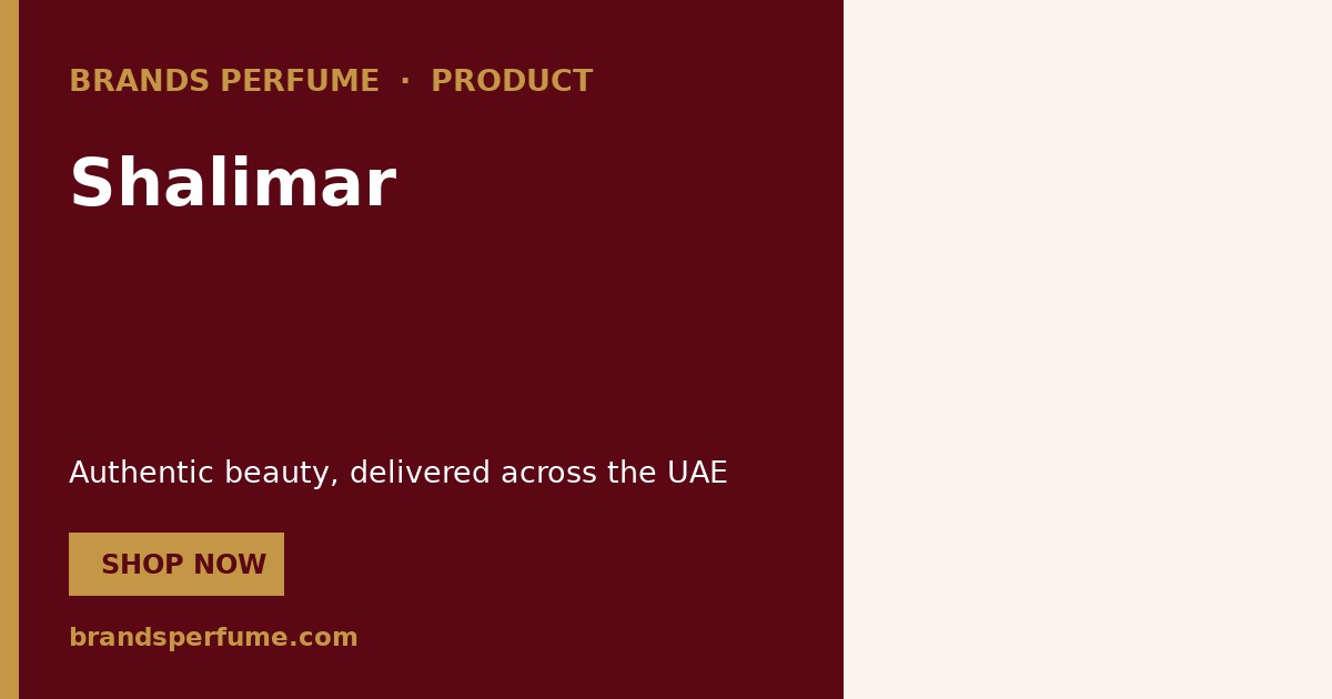 Shalimar by Guerlain 50 ml | Buy Online United Arab Emirates