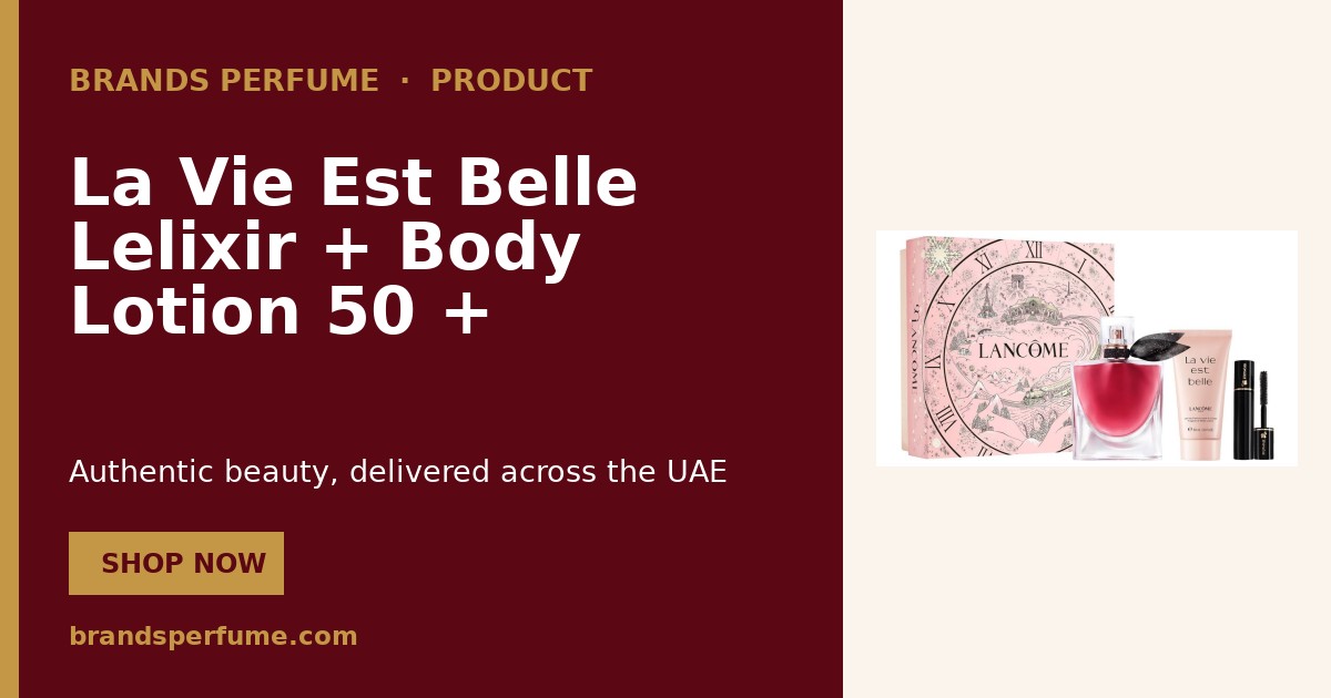 La Vie Est Belle Lelixir + Body Lotion 50 + Mascara by Lancome 50 ml |