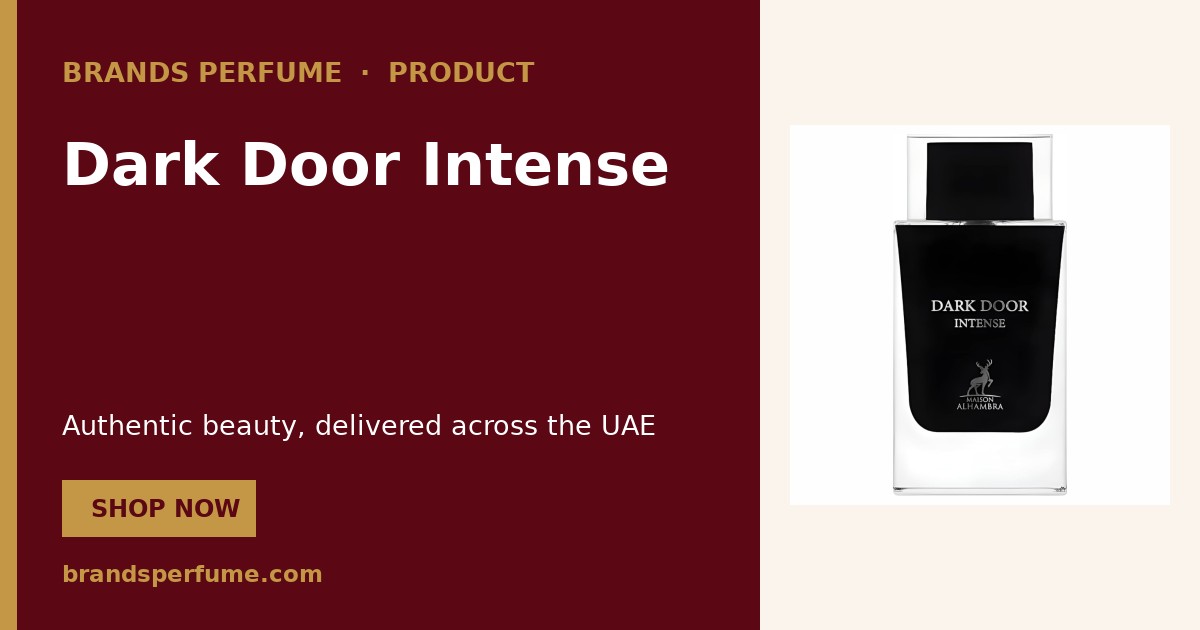 Dark Door Intense by Maison Alhambra 100 ml | Buy Online United Arab E