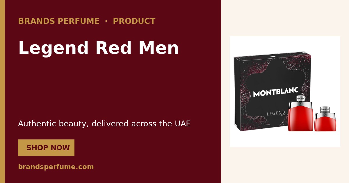 Legend Red Men by Mont Blanc 100 ml | Buy Online United Arab Emirates