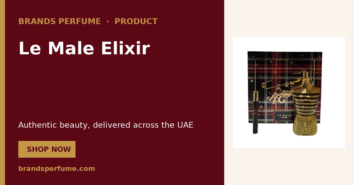 Le Male Elixir by Jean Paul Gaultier 200 ml | Buy Online United Arab E