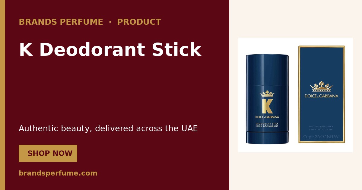 K Deodorant Stick by Dolce & Gabbana 75 ml | Buy Online United Arab Em