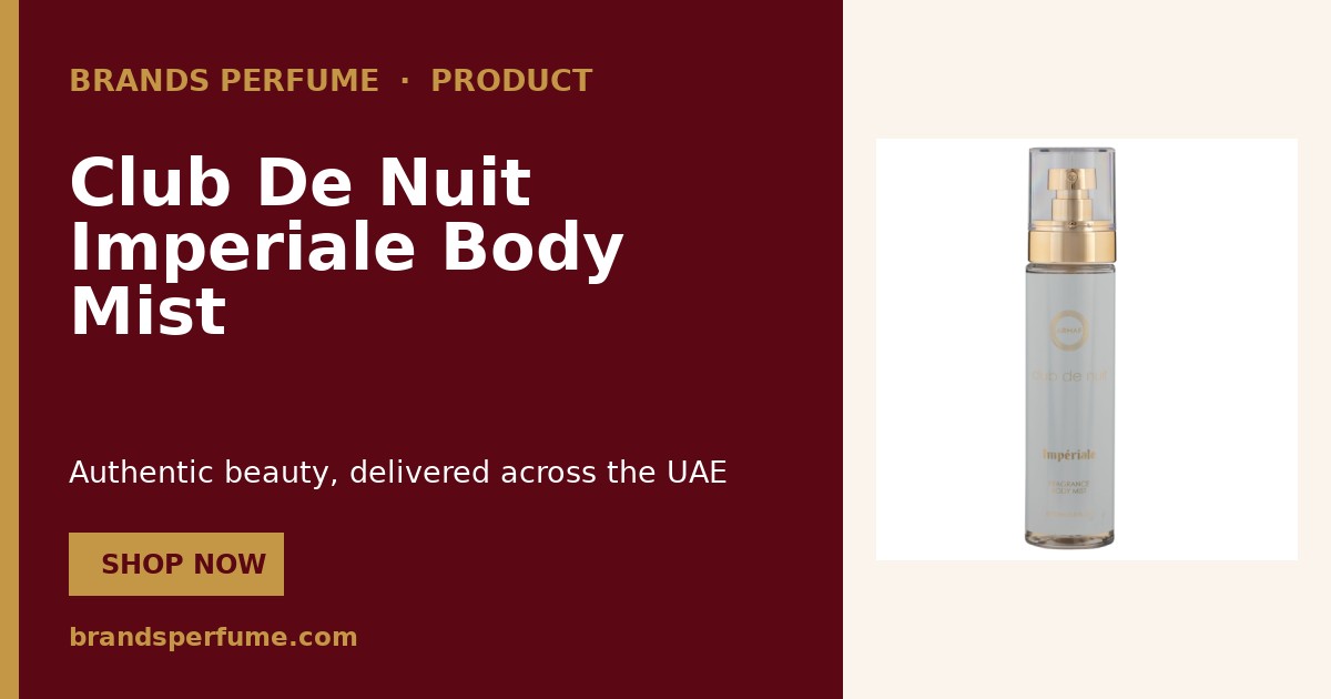 Club De Nuit Imperiale Body Mist by Armaf 150 ml | Buy Online United A