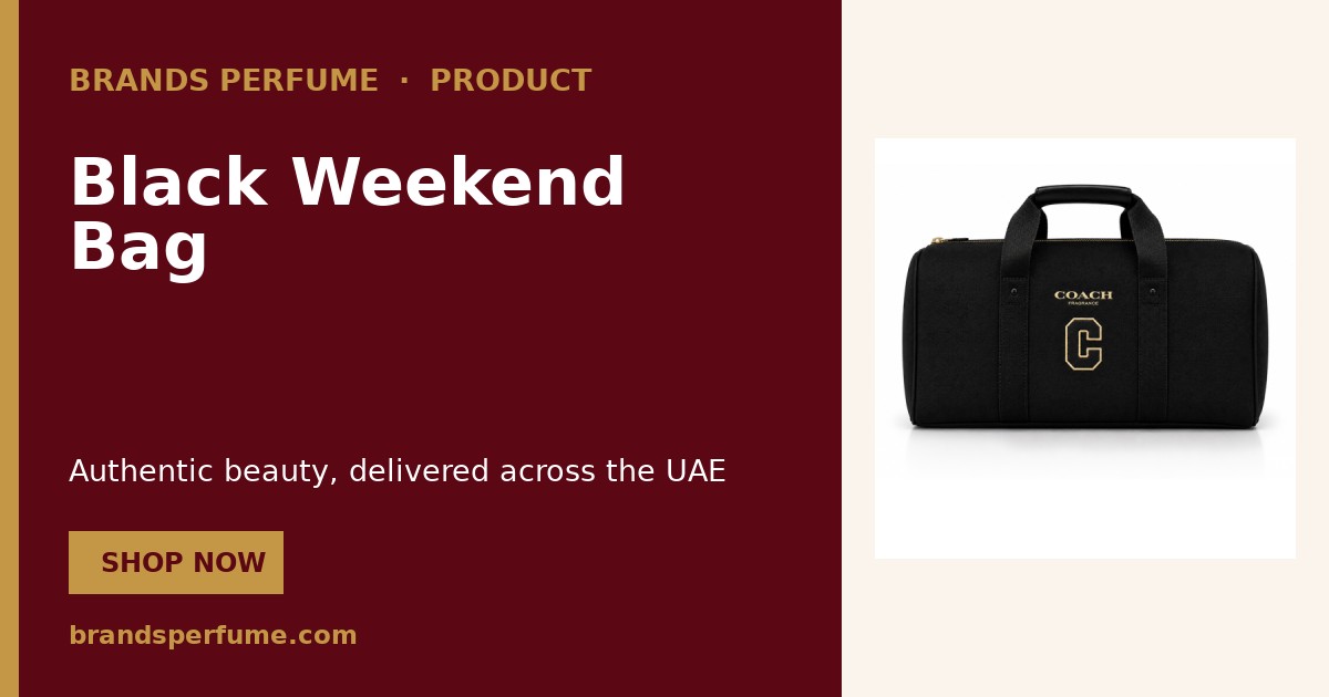 Coach Black Weekend Bag 1 piece | Brands Perfume