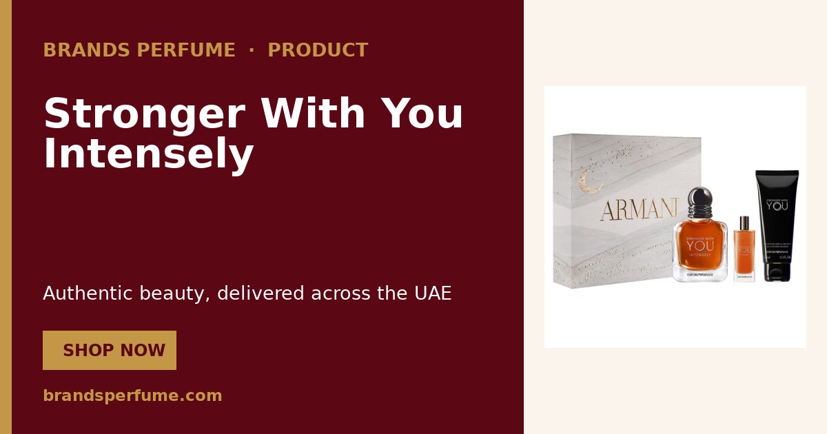 Giorgio Armani Stronger With You Intensely 100 ml | Brands Perfume