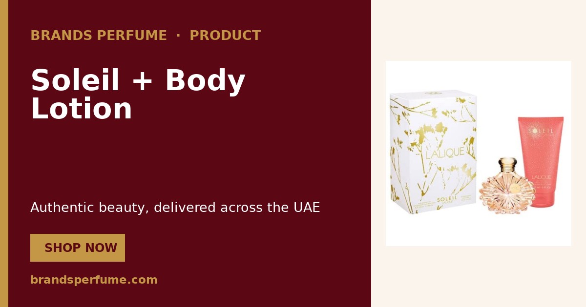 Lalique Soleil + Body Lotion 100 ml | Brands Perfume