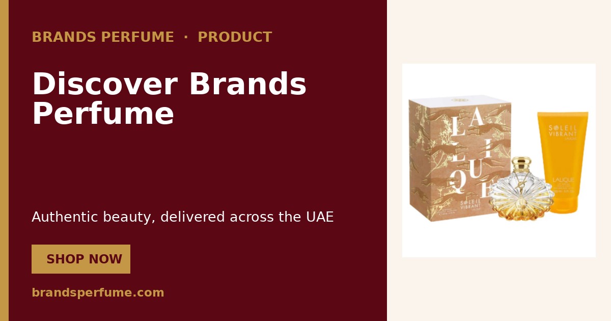 Lalique سولايل فايبرنت + لوشن للجسم 100 ml | Brands Perfume