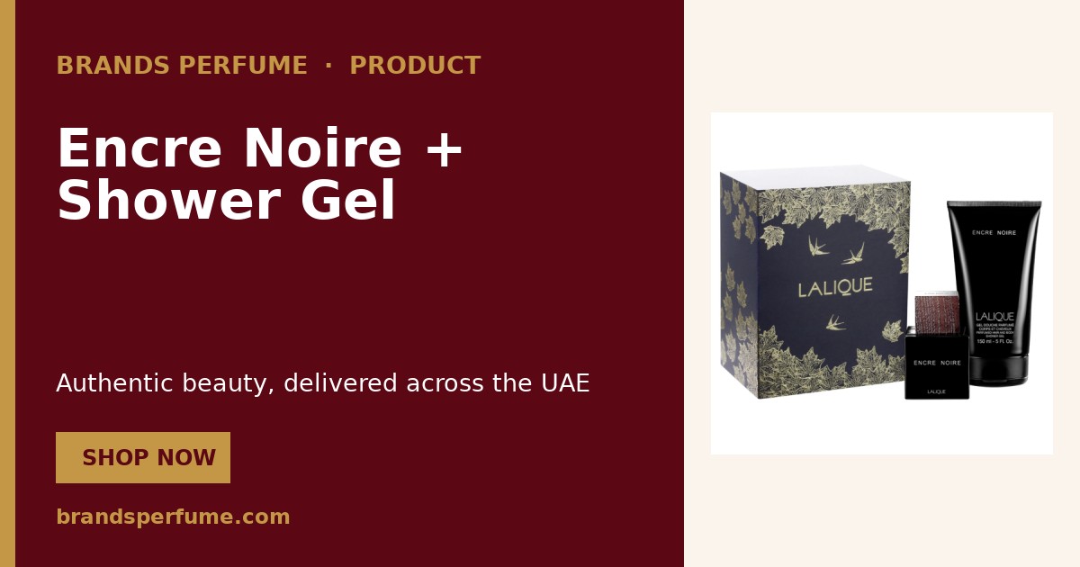 Lalique Encre Noire + Shower Gel 50 ml | Brands Perfume