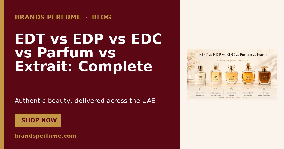 EDT vs EDP vs Parfum: Perfume Concentration Guide